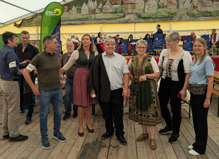 Energie, Bürokratie, Krankenhäuser: Die grünen Themen beim Wiesenfest